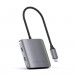 Satechi 4-Port USB-C Hub - USB-C хъб с 4 USB-C изхода за устройства с USB-C (тъмносив) 1