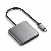 Satechi 4-Port USB-C Hub - USB-C хъб с 4 USB-C изхода за устройства с USB-C (тъмносив) 2