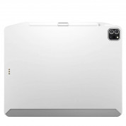 SwitchEasy CoverBuddy Case - поликарбонатов кейс (с отделение за Apple Pencil 2) за iPad Pro 12.9 M1 (2021) (съвместим с Apple Smart Keyboard, Smart Folio) (бял) 1