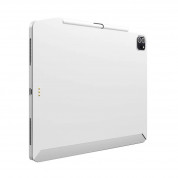 SwitchEasy CoverBuddy Case - поликарбонатов кейс (с отделение за Apple Pencil 2) за iPad Pro 12.9 M1 (2021) (съвместим с Apple Smart Keyboard, Smart Folio) (бял) 2