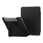 SwitchEasy Origami Case - полиуретанов кейс и поставка за iPad Pro 11 M1 (2021), iPad Pro 11 (2020), iPad Pro 11 (2018), iPad Air 5 (2022), iPad Air 4 (2020) (черен)