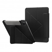 SwitchEasy Origami Case - полиуретанов кейс и поставка за iPad Pro 12.9 M1 (2021), iPad Pro 12.9 (2020), iPad Pro 12.9 (2018) (черен)