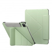 SwitchEasy Origami Case - полиуретанов кейс и поставка за iPad Pro 12.9 M1 (2021), iPad Pro 12.9 (2020), iPad Pro 12.9 (2018) (зелен)