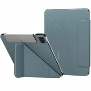 SwitchEasy Origami Case - полиуретанов кейс и поставка за за iPad Pro 11 M1 (2021), iPad Pro 11 (2020), iPad Pro 11 (2018), iPad Air 5 (2022), iPad Air 4 (2020) (светлосин)