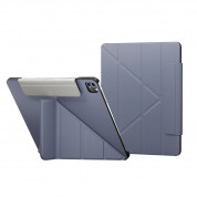 SwitchEasy Origami Case - полиуретанов кейс и поставка за iPad Pro 12.9 M1 (2021), iPad Pro 12.9 (2020), iPad Pro 12.9 (2018) (син)