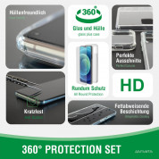 4smarts 360° Premium Protection Set - хибриден удароустойчив кейс с MagSafe и стъклено защитно покритие за дисплея на iPhone 13 Pro (прозрачен) 1