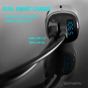 4smarts Media Assist 2 Car Charger with FM Transmitter and Media-In - зарядно за кола (Quick Charge) с трансмитер, MicroSD карта и дисплей (черен) 8