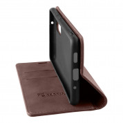 Tactical Xproof Flip Case - кожен калъф с поставка и отделение за кр. карти за iPhone 13 (кафяв) 1
