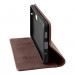 Tactical Xproof Flip Case - кожен калъф с поставка и отделение за кр. карти за iPhone 13 (кафяв) 2