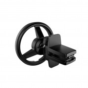 SwitchEasy MagMount for MagSafe Car Mount Bracket Type - поставка за вентилационната решетка на автомобил за iPhone съвместима с Magsafe захранване (черен) 5