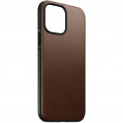 Nomad Modern Leather MagSafe Case - кожен (естествена кожа) кейс с MagSafe за iPhone 13 Pro Max (кафяв) 3
