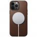 Nomad Modern Leather MagSafe Case - кожен (естествена кожа) кейс с MagSafe за iPhone 13 Pro Max (кафяв) 2