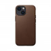 Nomad Modern Leather MagSafe Case - кожен (естествена кожа) кейс с MagSafe за iPhone 13 mini (кафяв) 1