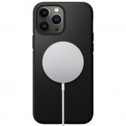 Nomad Modern Leather MagSafe Case - кожен (естествена кожа) кейс с MagSafe за iPhone 13 Pro Max (черен) 1