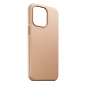 Nomad Modern Leather MagSafe Case - кожен (естествена кожа) кейс с MagSafe за iPhone 13 (бежов) 3