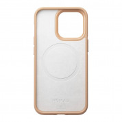 Nomad Modern Leather MagSafe Case - кожен (естествена кожа) кейс с MagSafe за iPhone 13 mini (бежов) 5