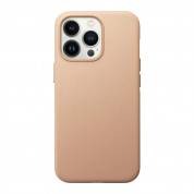 Nomad Modern Leather MagSafe Case - кожен (естествена кожа) кейс с MagSafe за iPhone 13 mini (бежов)