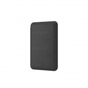 SwitchEasy MagWallet Leather Card Holder with MagSafe - кожен портфейл (джоб) за прикрепяне към iPhone с MagSafe (черен) 2