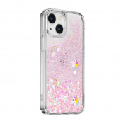 SwitchEasy Starfield Case - дизайнерски хибриден удароустойчив кейс за iPhone 13 mini (розов)  2