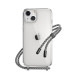 SwitchEasy Play Lanyard Elegant Case - хибриден удароустойчив кейс с връзка за носене за iPhone 13 (прозрачен)  1