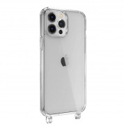 SwitchEasy Play Lanyard Elegant Case - хибриден удароустойчив кейс с връзка за носене за iPhone 13 Pro Max (прозрачен)  1