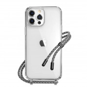 SwitchEasy Play Lanyard Elegant Case - хибриден удароустойчив кейс с връзка за носене за iPhone 13 Pro Max (прозрачен) 
