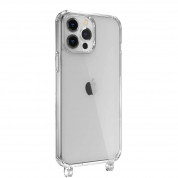SwitchEasy Play Lanyard Angel Case - хибриден удароустойчив кейс с връзка за носене за iPhone 13 Pro Max (прозрачен)  1