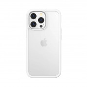 SwitchEasy AERO Plus Case - хибриден удароустойчив кейс за iPhone 13 Pro Max (бял-прозрачен)