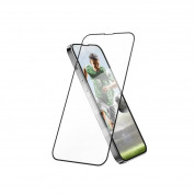 SwitchEasy Glass Bumper Full Cover Tempered Glass - калено стъклено защитно покритие за дисплея на iPhone 13 Pro Max (черен-прозрачен) 3