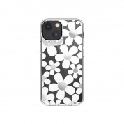 SwitchEasy Artist Fleur Case - дизайнерски хибриден удароустойчив кейс за iPhone 13 mini (прозрачен) 