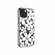 SwitchEasy Artist Fleur Case - дизайнерски хибриден удароустойчив кейс за iPhone 13 mini (прозрачен)  1