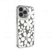 SwitchEasy Artist Fleur Case - дизайнерски хибриден удароустойчив кейс за iPhone 13 Pro (прозрачен)  1