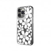 SwitchEasy Artist Fleur Case - дизайнерски хибриден удароустойчив кейс за iPhone 13 Pro (прозрачен)  2