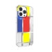 SwitchEasy Artist Mondrian Case - дизайнерски хибриден удароустойчив кейс за iPhone 13 Pro (прозрачен)  2