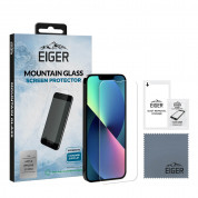 Eiger Mountian Glass Screen Protector 2.5D - калено стъклено защитно покритие за дисплея на iPhone 13, iPhone 13 Pro (прозрачен)