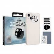 Eiger Glass 3D Camera Lens Protector - предпазен стъклен протектор за камерата на iPhone 13 mini (черен)
