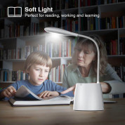 VOXON HDL02018WA01 LED Desk Lamp - настолна LED лампа с гъвкаво рамо (бял) 4