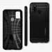 Spigen Rugged Armor Case - тънък качествен силиконов (TPU) калъф за Samsung Galaxy M21 (черен) 7