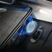 Ringke Gear Magnetic Car Mount - универсална магнитна поставка за автомобил и гладки повърхности за смартфони (черен) 9