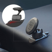Ringke Gear Magnetic Car Mount - универсална магнитна поставка за автомобил и гладки повърхности за смартфони (черен) 8