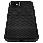 Spigen Liquid Air Case - силиконов (TPU) калъф с висока степен на защита за iPhone 11 (черен-мат)  5