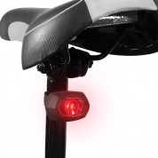 Wozinsky Rear Bicycle Light microUSB Charged XC-186 (black)