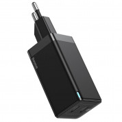 Baseus GaN Quick Charger C+C 45W (CCGAN-M01) - захранване за ел. мрежа с два USB-C изхода с технология за бързо зареждане и USB-C към USB-C кабел (черен) 5