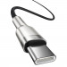 Baseus Cafule Metal Series USB-C to USB-C Cable 100W (CATJK-C01) - здрав кабел с въжена оплетка за устройства с USB-C порт (100 см) (черен) 2