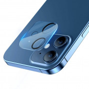 Baseus 2x Camera Lens Protector (SGAPIPH54N-AJT02) - предпазни стъклени защитни покрития за камерата на iPhone 12 mini (2 броя) (прозрачен) 1
