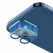 Baseus 2x Camera Lens Protector (SGAPIPH54N-AJT02) - предпазни стъклени защитни покрития за камерата на iPhone 12 mini (2 броя) (прозрачен) 2