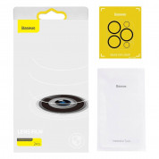 Baseus 2x Camera Lens Protector (SGAPIPH61P-AJT02) - предпазни стъклени защитни покрития за камерата на iPhone 12 Pro (2 броя) (прозрачен) 11