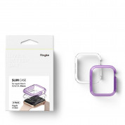 Ringke 2x Slim Watch Case - комплект от два броя качествен твърд кейс за Apple Watch 40мм (прозрачен) (2 броя) 7