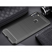 Carbon Soft Silicone TPU Protective Case - силиконов калъф за Samsung Galaxy A11, Galaxy M11 (черен) 5