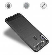 Carbon Soft Silicone TPU Protective Case - силиконов калъф за Samsung Galaxy A11, Galaxy M11 (черен) 3
